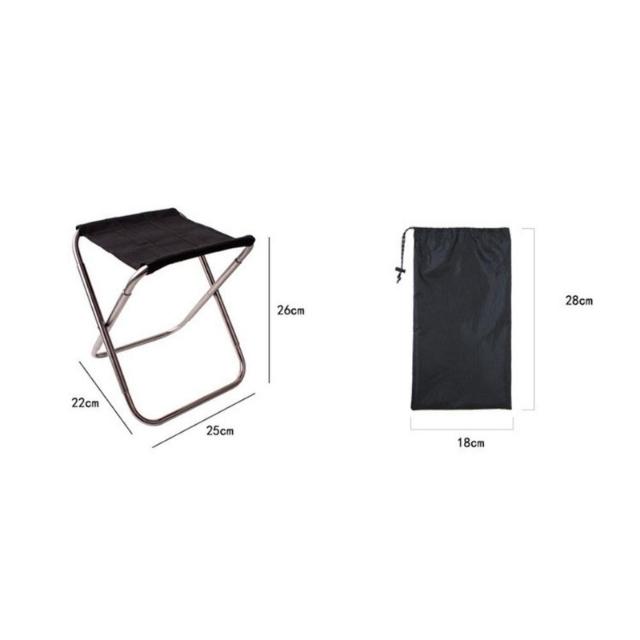  Tabouret ultra-léger avec sac de transport en camping pliant (ESG20298)
