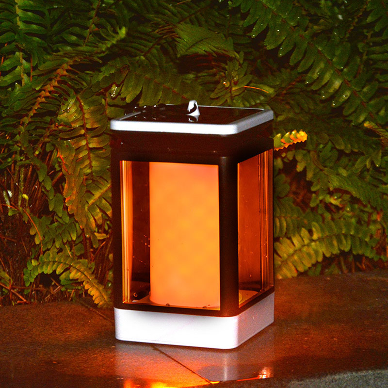 Lampe suspendue avec effet de flamme Solaire extérieur 3 modes lanterne (ESG15231)