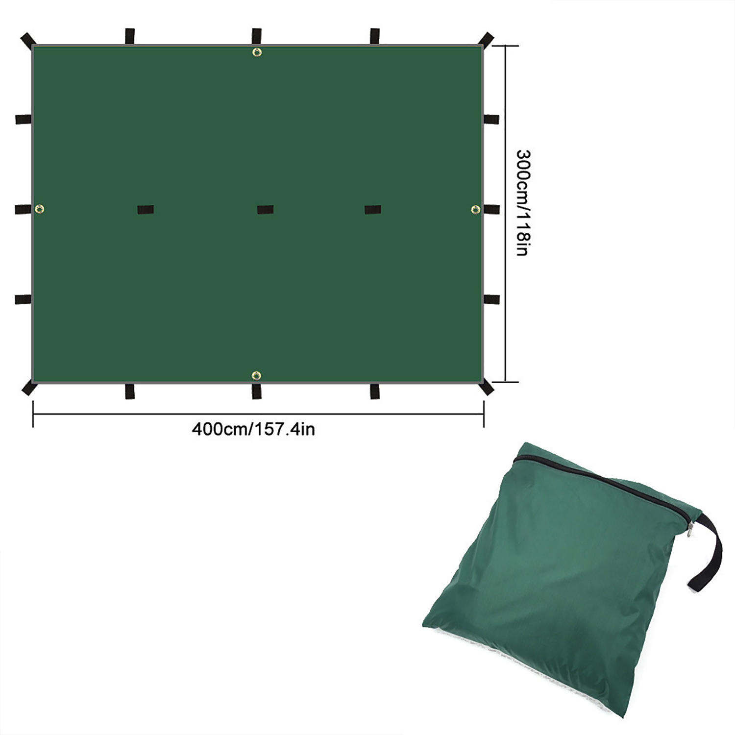 Triangle étanche Triangle de soleil auvent Tarp Survival Canopy Tente de camping en plein air (ESG20264)
