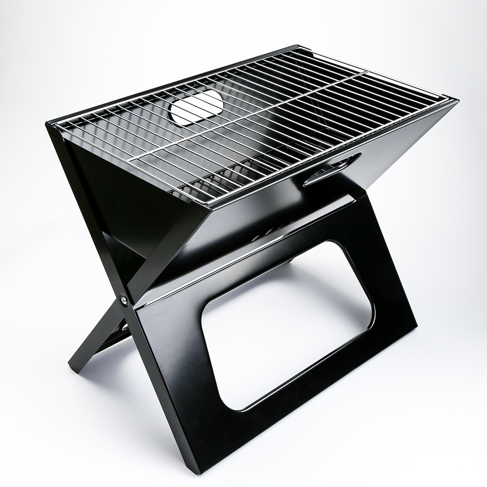 Poêle à bois de camping en forme de X en acier inoxydable pour barbecue (ESG20131)
