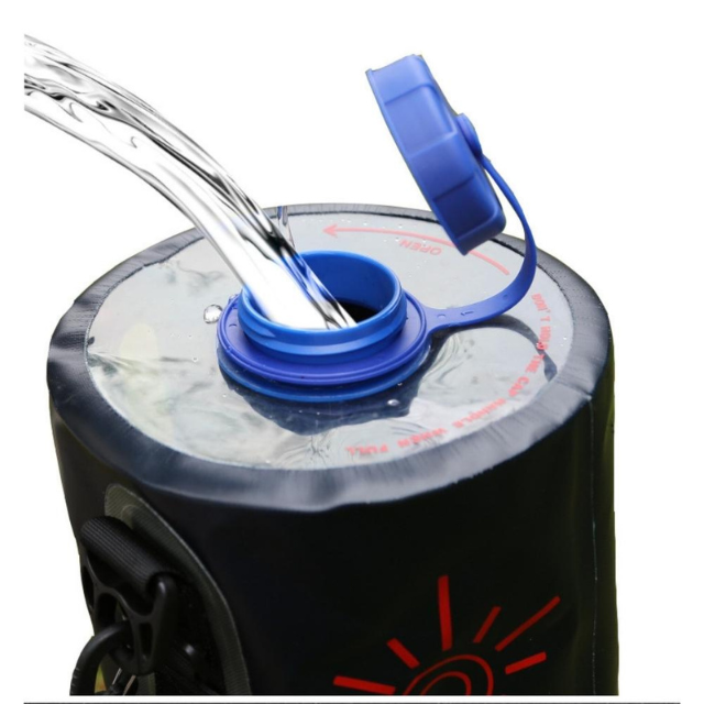 Sac à eau de douche de camping avec pompe à air (ESG21122)