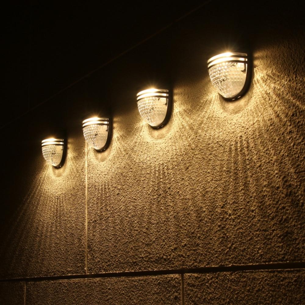 Lampe murale étanche atmosphère solaire légère décoration de cour extérieure (ESG19674)