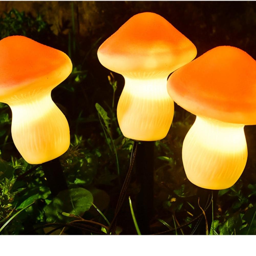Lampes de jardin solaires extérieures en forme de champignon 3PCS (ESG19763)