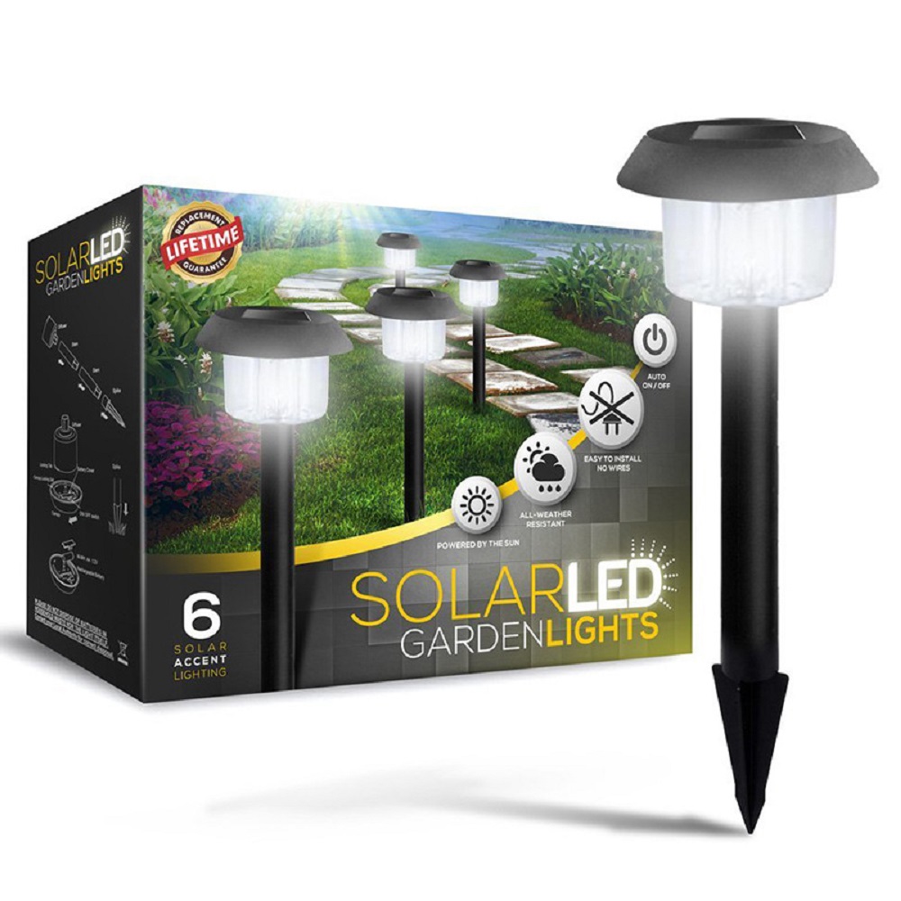 Paysage d'énergie solaire lumières des champignons Forme de tête de tête Socket solaire Solar Ground (ESG17313)